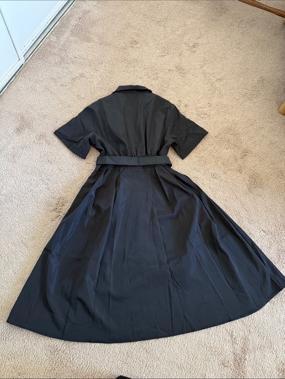 Prada Black Short-Sleeve Polo Zip Dress with Belt - Picture 11 of 11